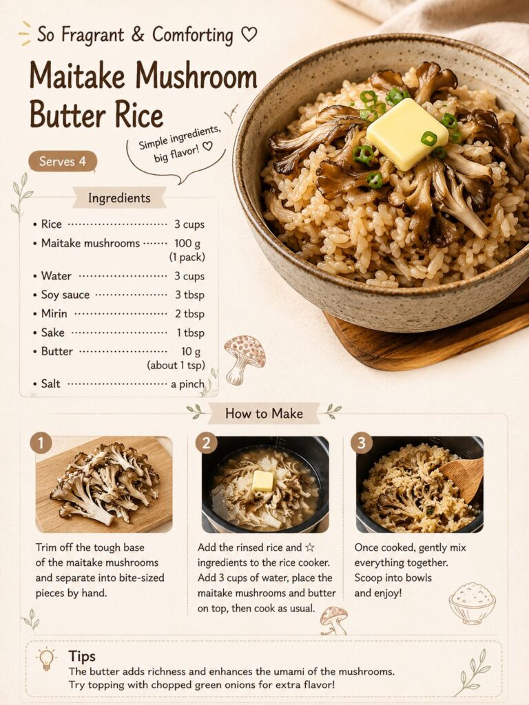 Maitake Mushroom Butter Rice
